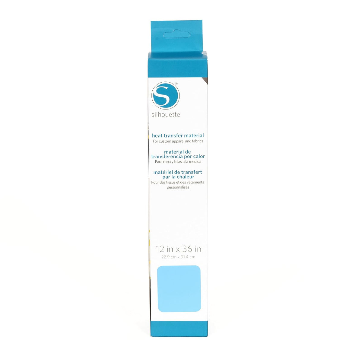 Silhouette HEAT-12SM-LTBLU Smooth Heat Transfer Material, 12 inch x 36 inch, light blue