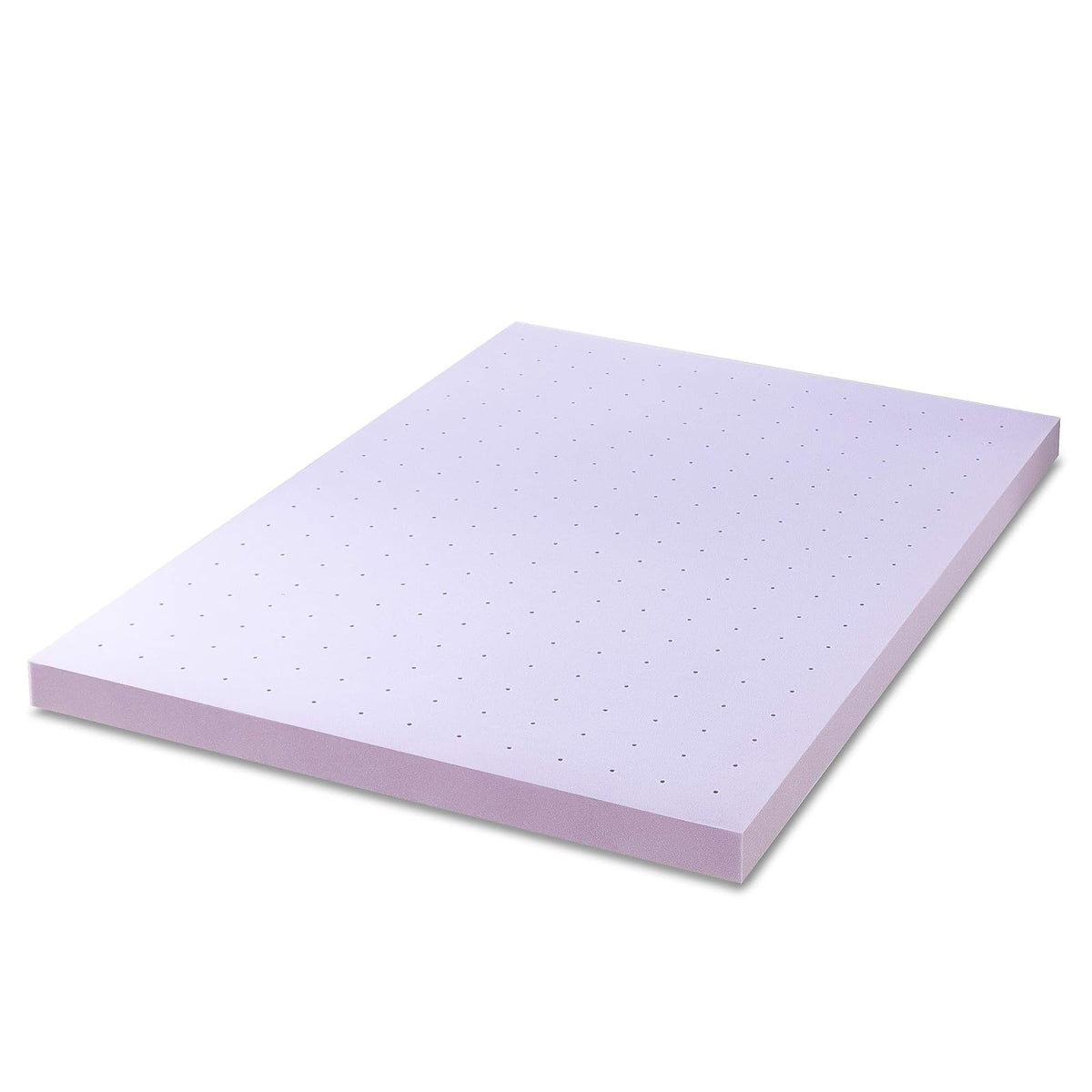 Mellow - Colchón de Espuma viscoelástica ventilada de 4 Pulgadas, infusión de Lavanda calmante, Certificado CertiPUR-US, tamaño Queen
