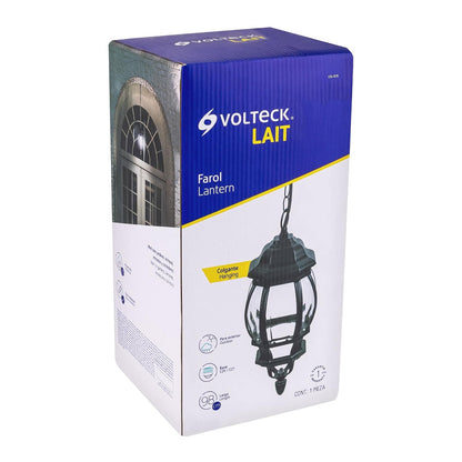 Volteck Lait COL-101S, Colgante farol, negro, 1XE26