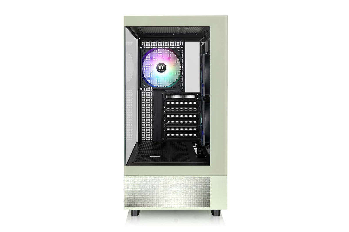 Thermaltake View 270 Plus TG ARGB Matcha Green Mid Tower E-ATX; Ventiladores ARGB de 3 x 120 mm incluidos; Soporte de radiador de hasta 360 mm; Panel de Vidrio Templado Doble Frontal y Lateral;
