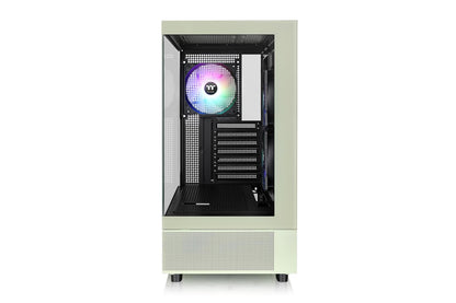 Thermaltake View 270 Plus TG ARGB Matcha Green Mid Tower E-ATX; Ventiladores ARGB de 3 x 120 mm incluidos; Soporte de radiador de hasta 360 mm; Panel de Vidrio Templado Doble Frontal y Lateral;