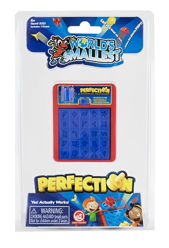World's Smallest Perfection, juego en miniatura totalmente funcional, juego clásico de forma rápida para niños y adultos, juego de mesa, juegos familiares, juego de viaje, relleno de medias, cestas de