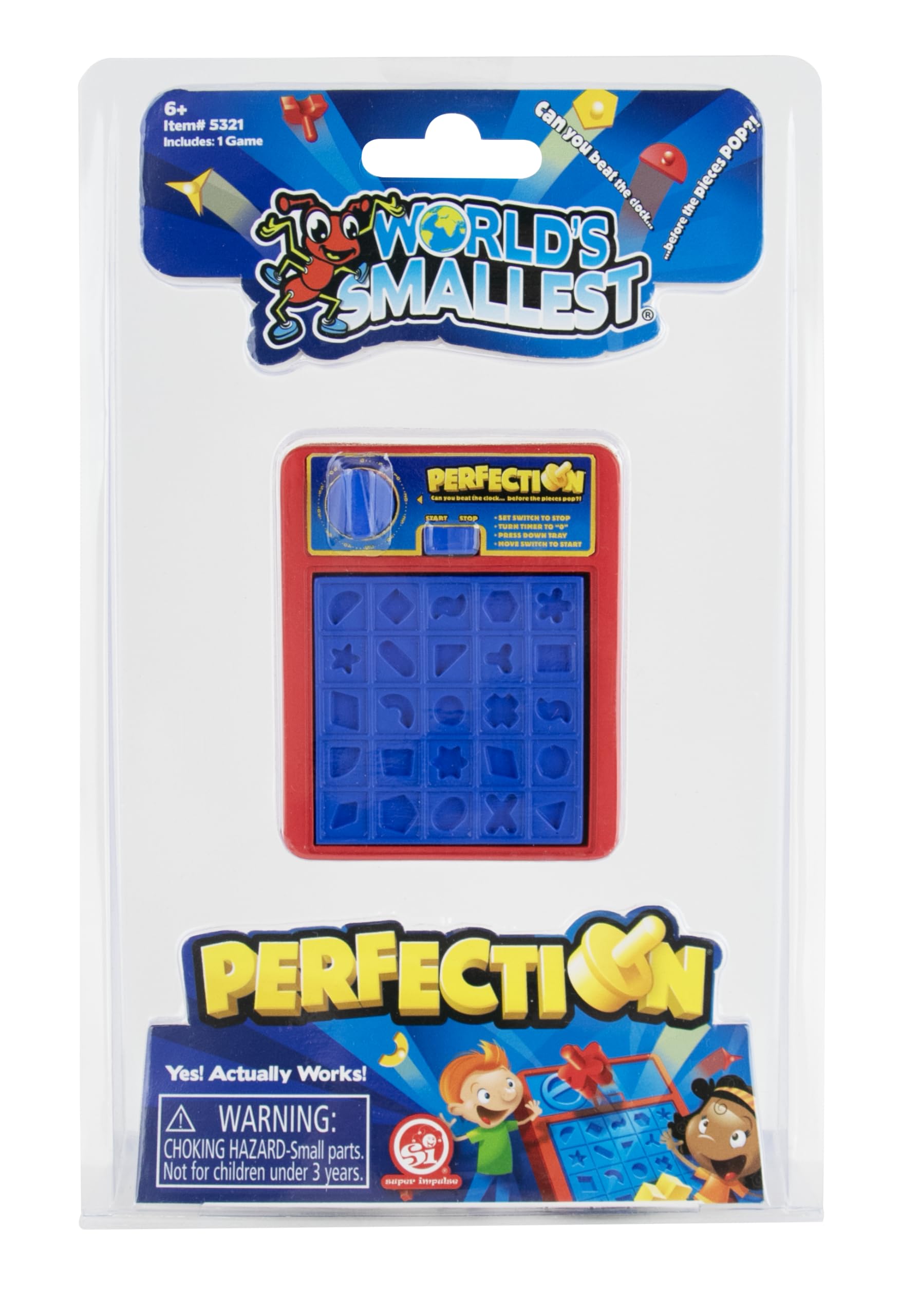 World's Smallest Perfection, juego en miniatura totalmente funcional, juego clásico de forma rápida para niños y adultos, juego de mesa, juegos familiares, juego de viaje, relleno de medias, cestas de