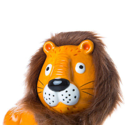 Running JS19362A Alcancia de Ceramica - Leon Melena Peluche, Café