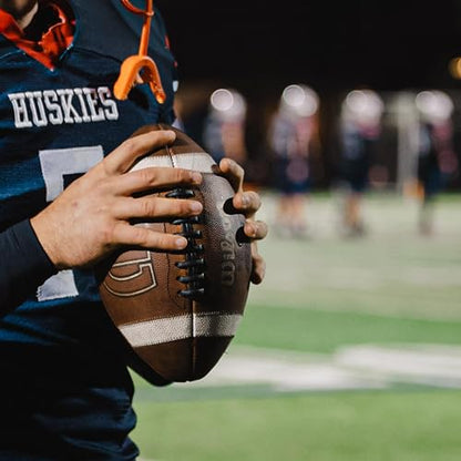 Wilson GST Leather Game Football