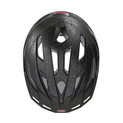 ABUS Stadthelm Urban-I 3.0 - Fahrradhelm mit Rücklicht, Schirm und Magnetverschluss - für Damen und Herren