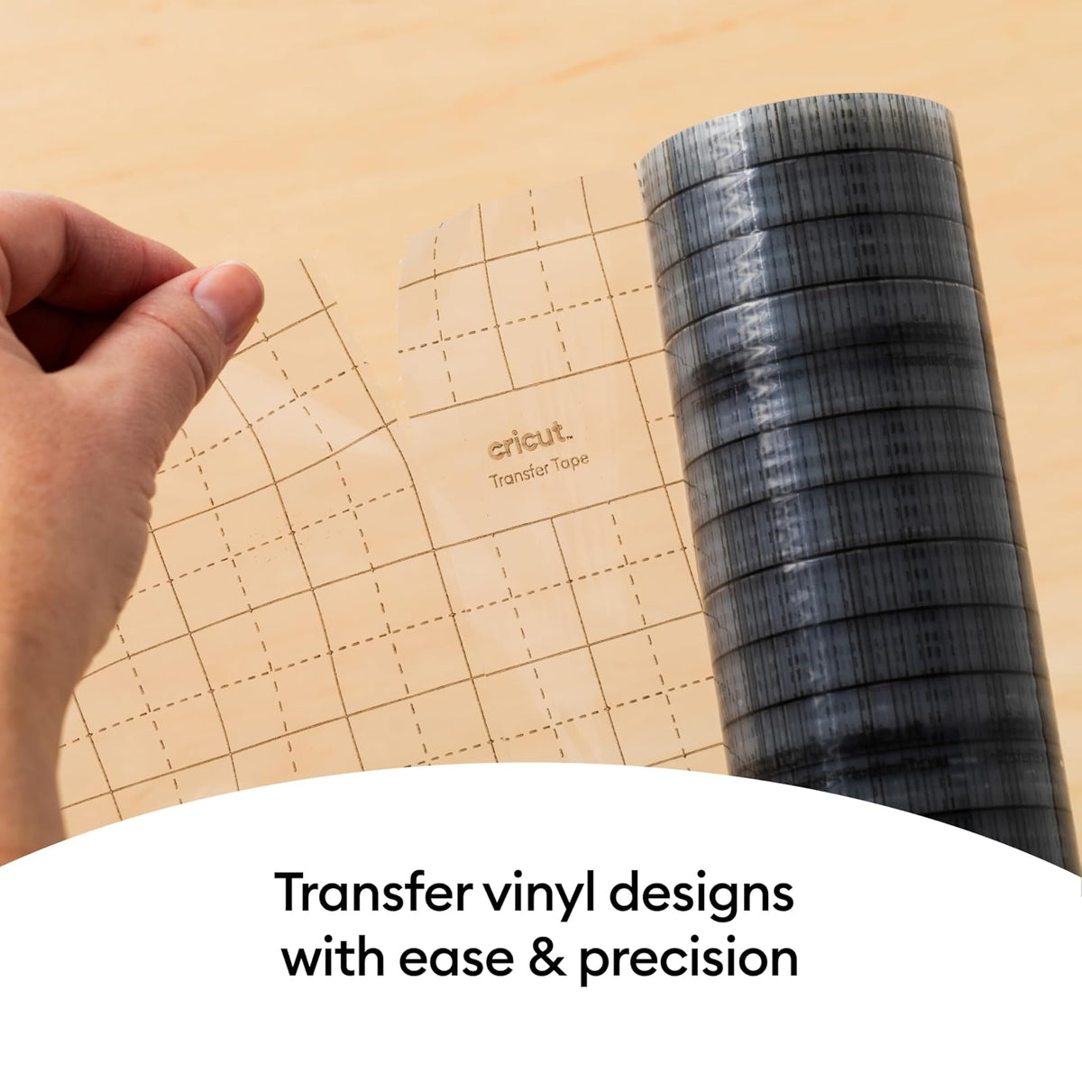 Value Transfer Tape - Linerless Roll - 12 in x 75 ft | Cinta de transferencia perforada sin forro
