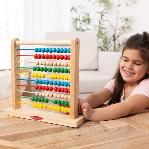 Melissa & Doug Ábaco, Juguete de Madera Clásico, Juguete de Desarrollo, 8 Actividades de Extensión