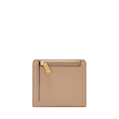 Cartera plegable Fossil Logan de piel en color blanco para mujer