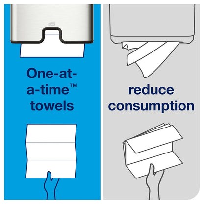 Tork - Toalla de mano multiplegado, color blanco, H2, 16 x 250, MB540A | Compatible con dispensadores H2, 1 capa, universal, 100% fibras recicladas