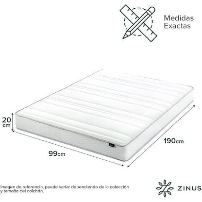 Zinus Colchón de muelles Bonnel Hybrid