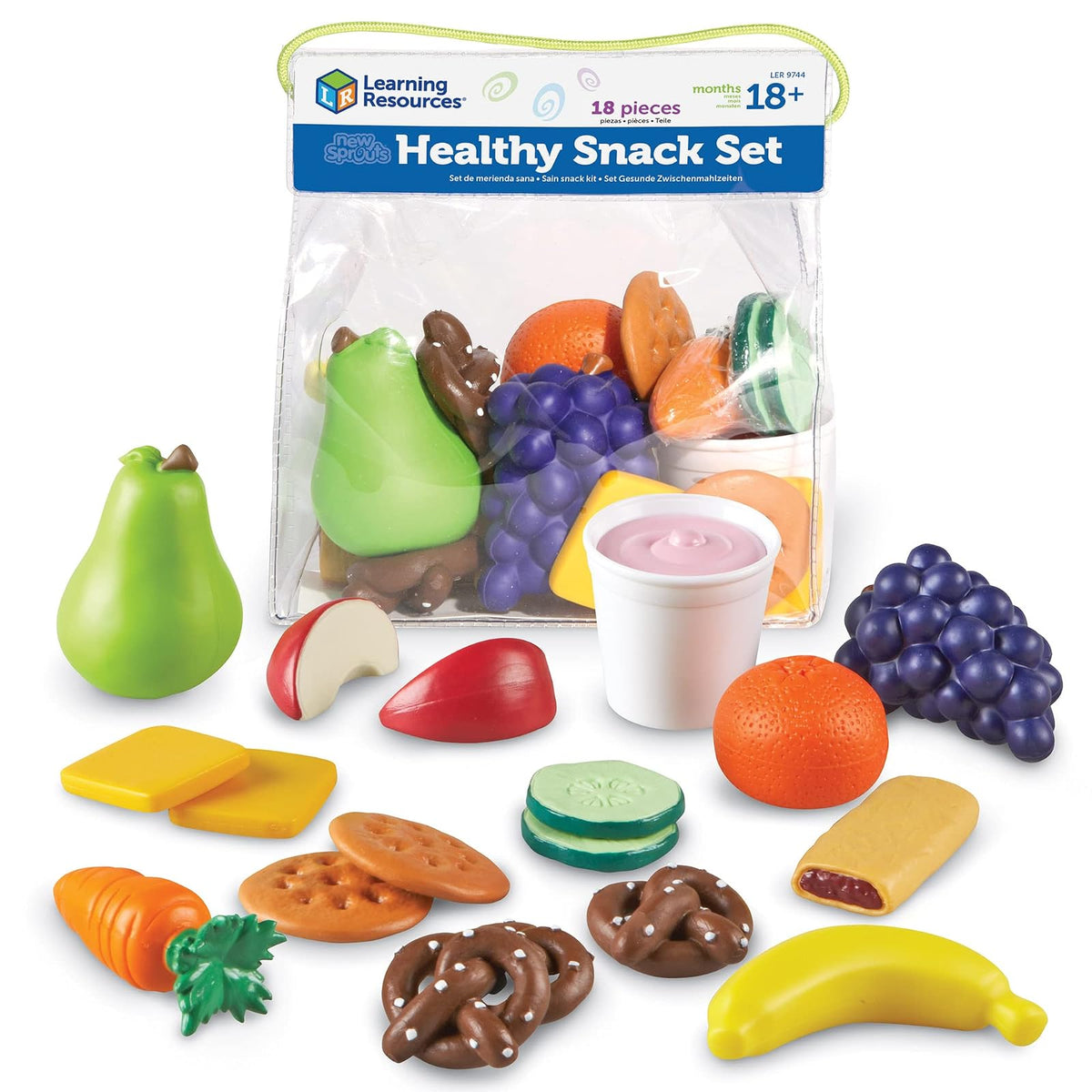 Learning Resources Set de bocadillos saludables New Sprouts - Refrigerio saludable