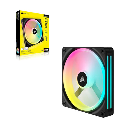 Corsair iCUE Link QX140 RGB RGB de Cúpula Magnética de 140mm Ventilador - Negro