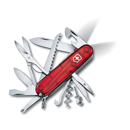 Victorinox Navaja Huntsman Lite, Roja Transparente, 21 Usos