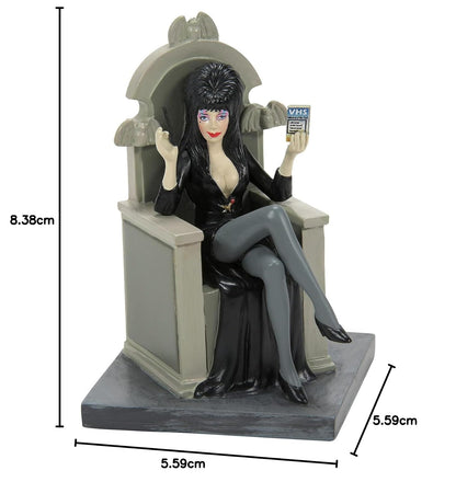 Department 56 Elvira Mistress of The Dark Village - Figura de autógrafos de Firma, 3.3 Pulgadas, Multicolor