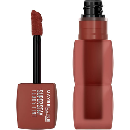 Maybelline Super Stay Teddy Tint Tinta para Labios Mate, 5 ml - Tono Coffe Date