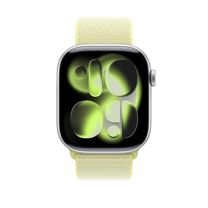 Apple Watch Band - Correa Loop Deportiva - 46 mm - Amarillo neón - Unitalla (para Casi Cualquier muñeca)