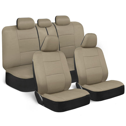BDK PolyPro Juego de Fundas para Asiento de Auto - Beige liso