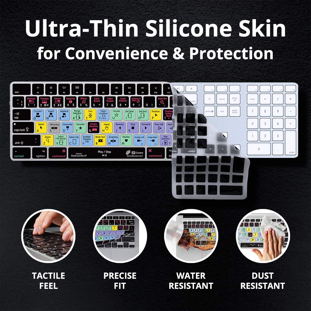 KB Covers Final Cut Pro X Cover for Apple Keyboard Numeric (FCPX-AK-CC-2)