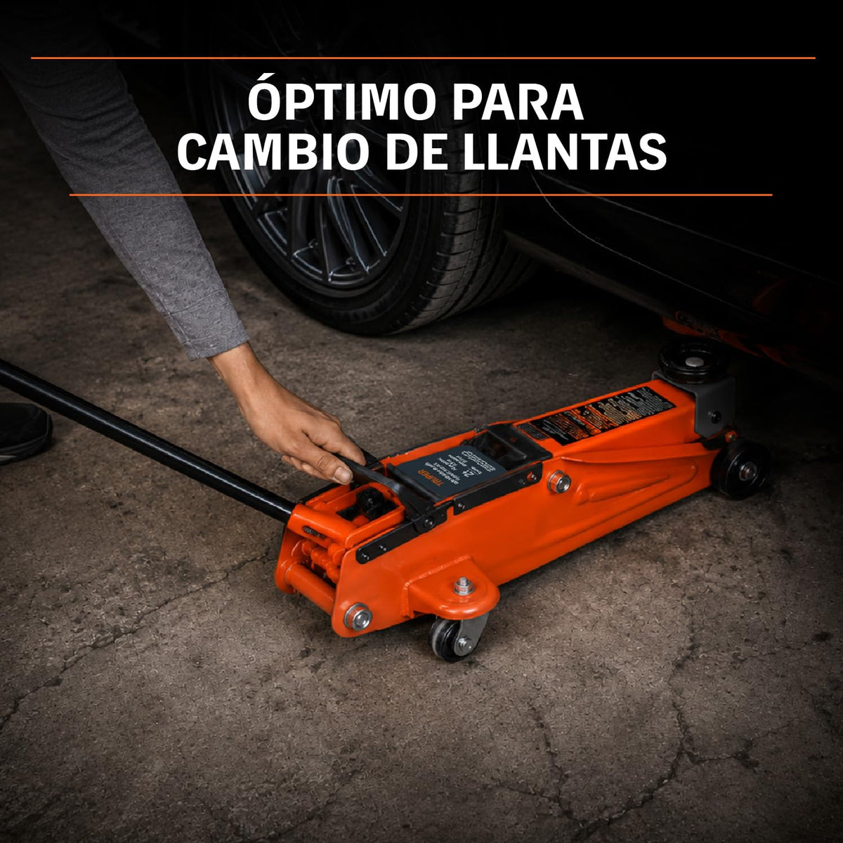 TRUPER Gato de Patín Reforzado 2 t, Naranja, GAPA-2