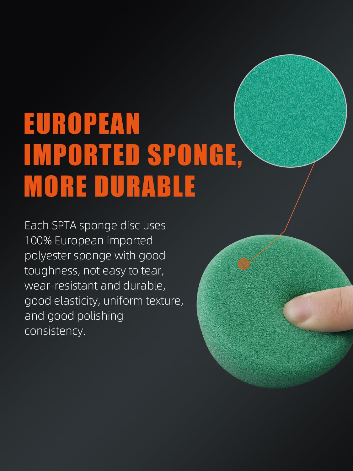 SPTA - Kit de detalles de coche: almohadillas para orejas de pulido de 25 mm, 50 mm y 80 mm, cera para preservar y pulir, aplicador de pulido