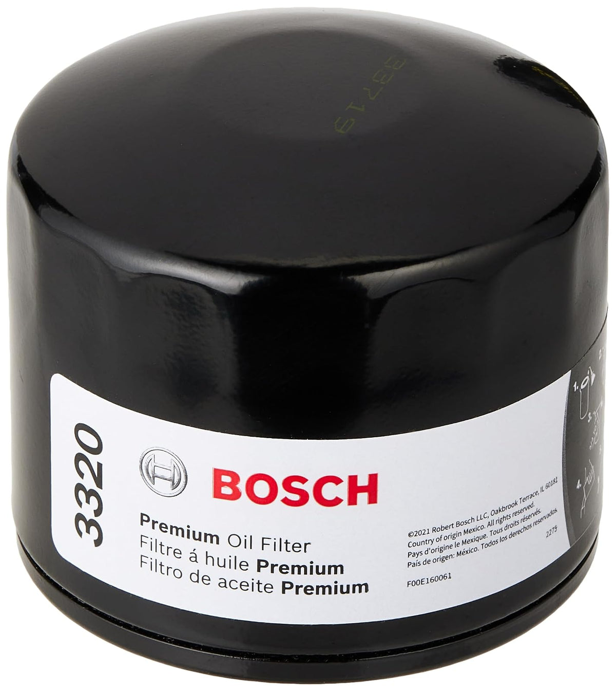 Bosch Premium Filtech Filtro de Aceite - 3320