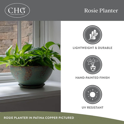 Classic Home and Garden 9010D-188T - Macetero Rosie de 10 Pulgadas, Tierra
