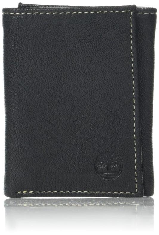Timberland - portafolios de seguridad triple para hombre (piel), Negro, Talla única