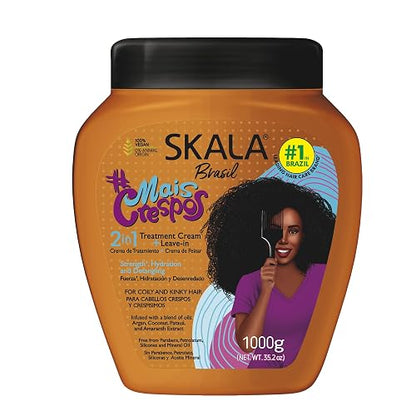SKALA Mais Crespos Crema de Tratamiento 2 en 1 para Cabello Rizado 1 kg