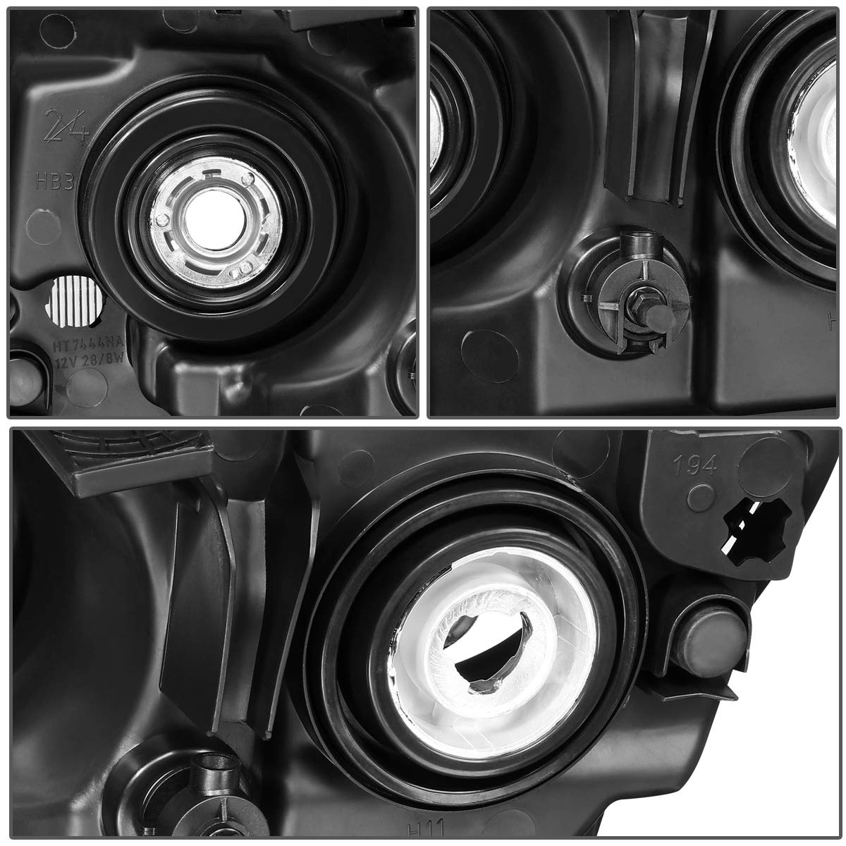 DNA MOTORING HL-OH-JGC11-CH-CL1 Faros Halógenos Carcasa Cromada para Jeep Grand Cherokee 11-13