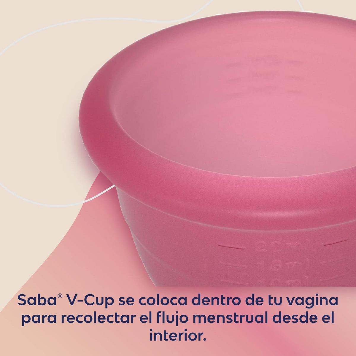 Saba Copa Menstrual Reusable V-Cup Talla Grande 1 pieza