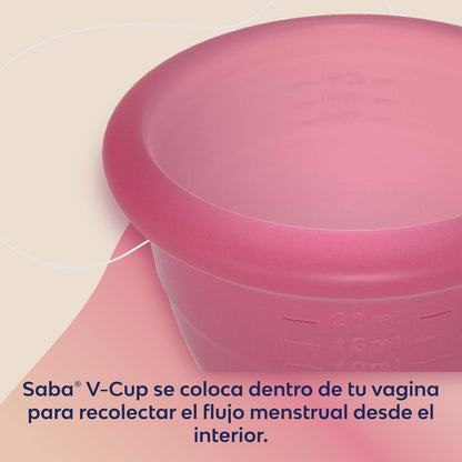Saba Copa Menstrual Reusable V-Cup Talla Grande 1 pieza