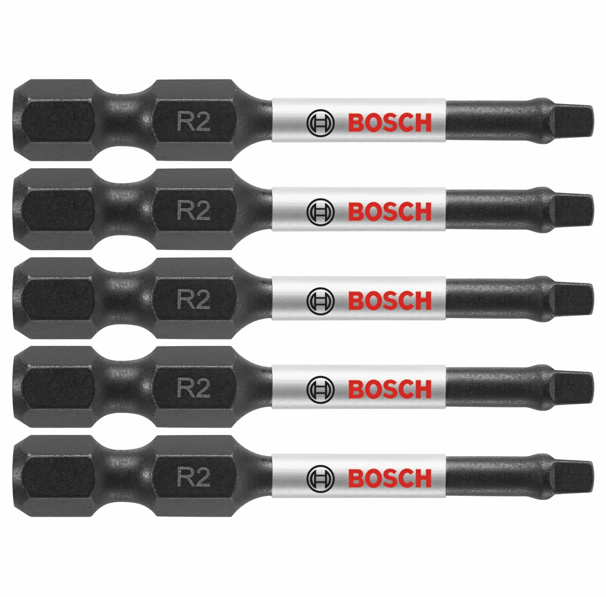 BOSCH ITSQ2205 paquete de 5 pulgadas Brocas cuadradas # 2 resistentes al impacto