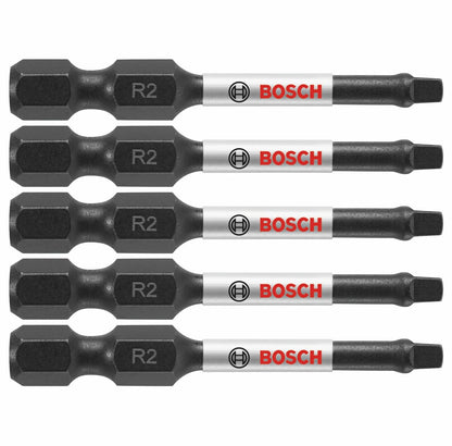 BOSCH ITSQ2205 paquete de 5 pulgadas Brocas cuadradas # 2 resistentes al impacto