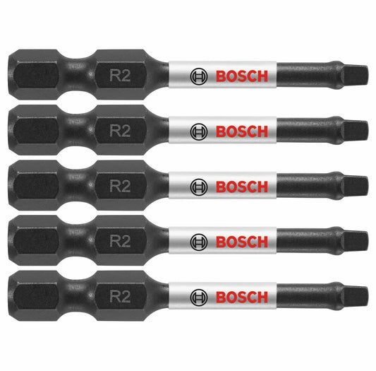 BOSCH ITSQ2205 paquete de 5 pulgadas Brocas cuadradas # 2 resistentes al impacto