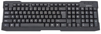 Manhattan Teclado Mejorado USB Negro