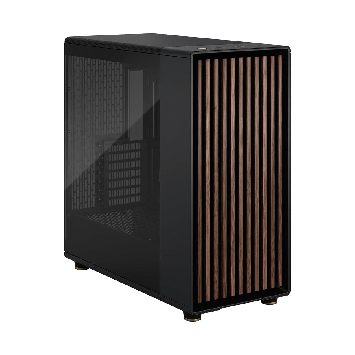 Gabinete Fractal Design North XL E-ATX – Negro, Diseño Estético con Panel de Madera, Soporte para GPUs de hasta 330 mm