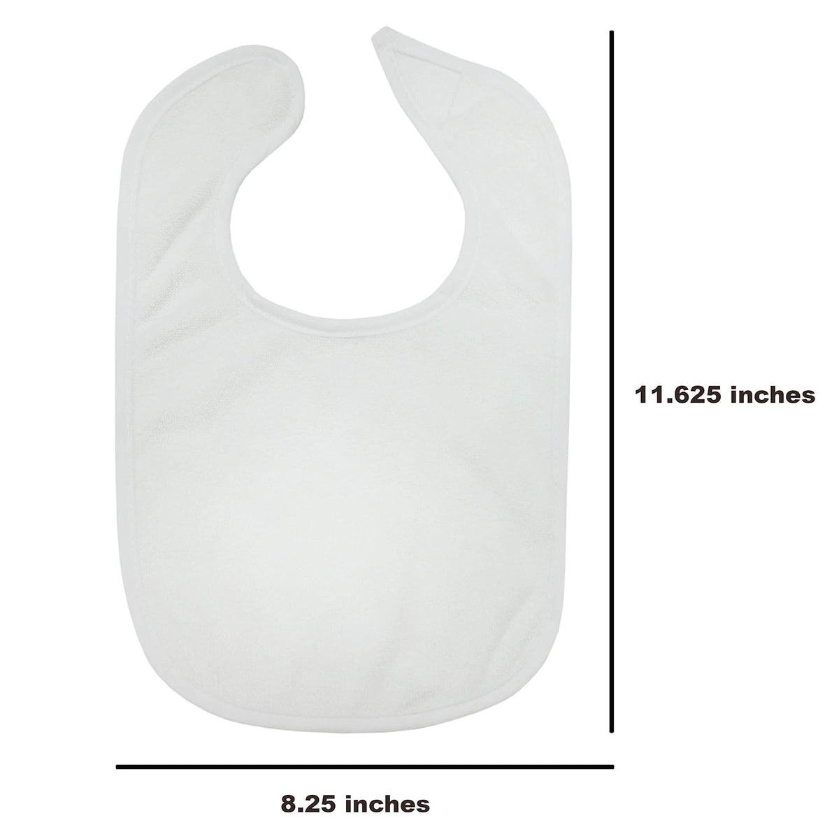 Neat Solutions Terry Feeder Bib in White - 20 Pack