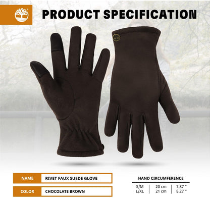 Timberland Rivet Faux Suede Glove Guante Mujer