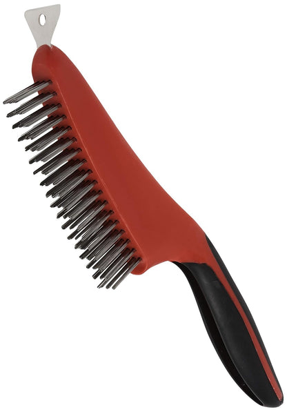 Red Devil 4160 Cepillo de alambre de acero inoxidable de agarre suave de 20.32 cm, 33.02cm (13'')