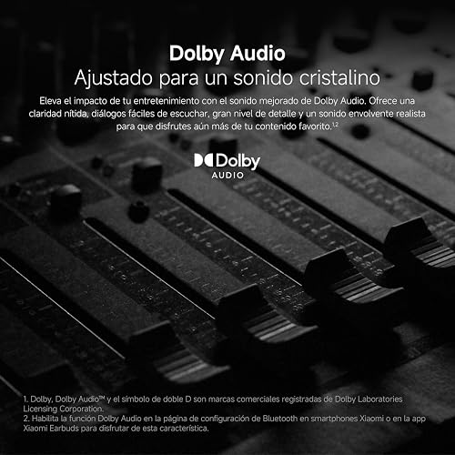 XIAOMI Redmi Buds 8 Pro, True Wireless Bluetooth, ANC hasta 55 dB, Negro | 36h Reproducción, ANC 42dB, Graves intensos, Driver 12,4 mm, 5 EQ, Bluetooth 5.4, Micrófono doble, reducción ruido con IA