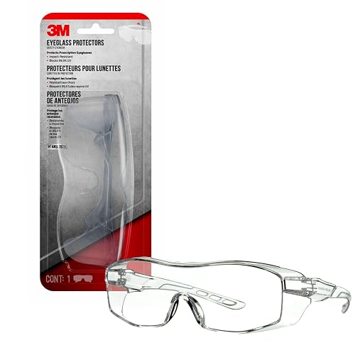3M Protectores de anteojos de seguridad con lente resistente a los arañazos