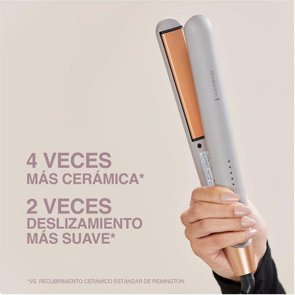 Remington Plancha de Cabello con Colágeno y Biotina, Control Atifrizz, S31A | Placas infusionadas con microacondicionadores de colágeno y biotina para un cabello con menos frizz