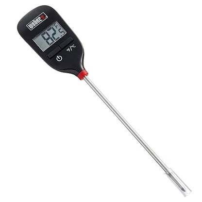 Weber 6750 Instant Read Meat Thermometer + Soporte de Utensilios para Asador
