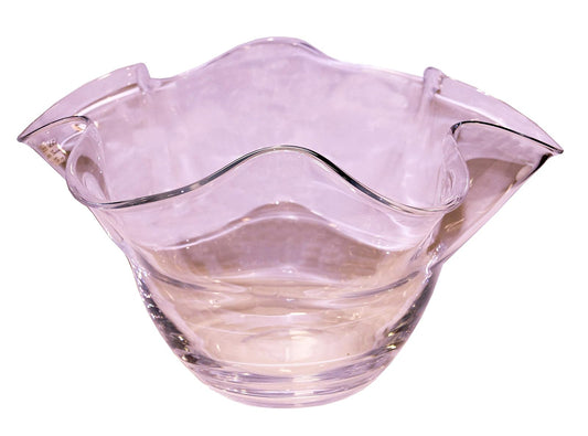 Nuvó 1588-160 Centro, Cuenco de cristal, Rosa, 25 cm