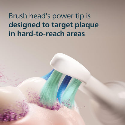 Philips Sonicare C2 Placa Control Cabezales Repuesto HX9022/77 | Blanco, Paquete de 2, Óptimo Control de Placa, Tecnología Cerdas de Potencia