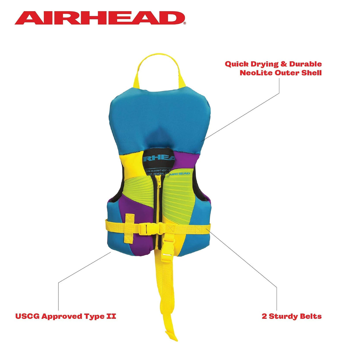 Airhead Chaleco Salvavidas Gnar Kwik-Dry NeoLite Flex | Niño y Bebé