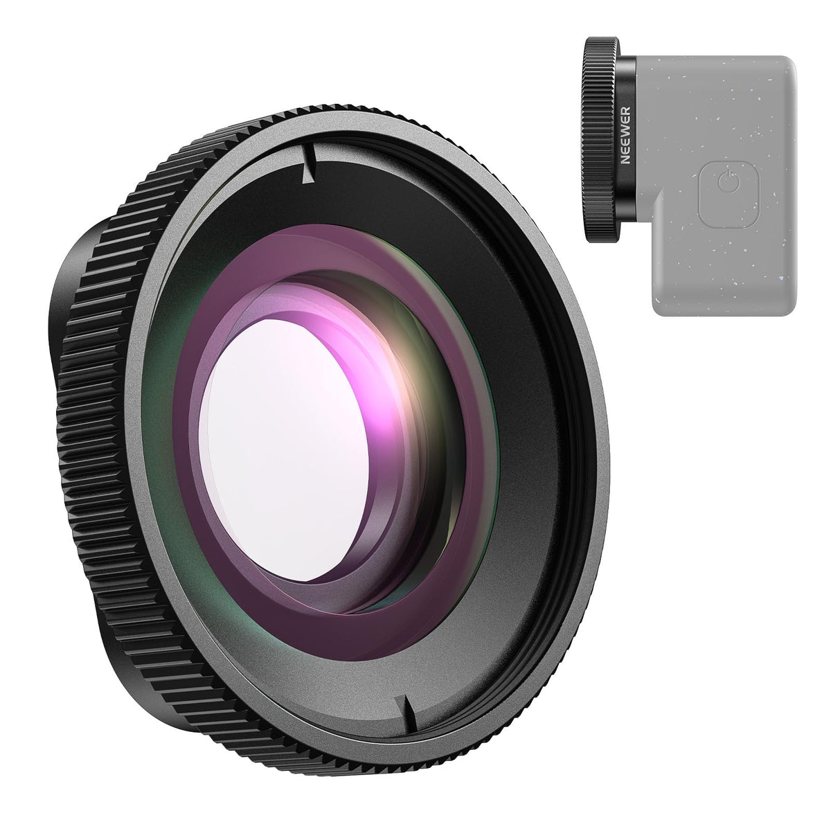 Neewer Lente Anamórfica 1.2X para GoPro Hero 12, 11, 10 y 9 - 2X Lente de Aumento