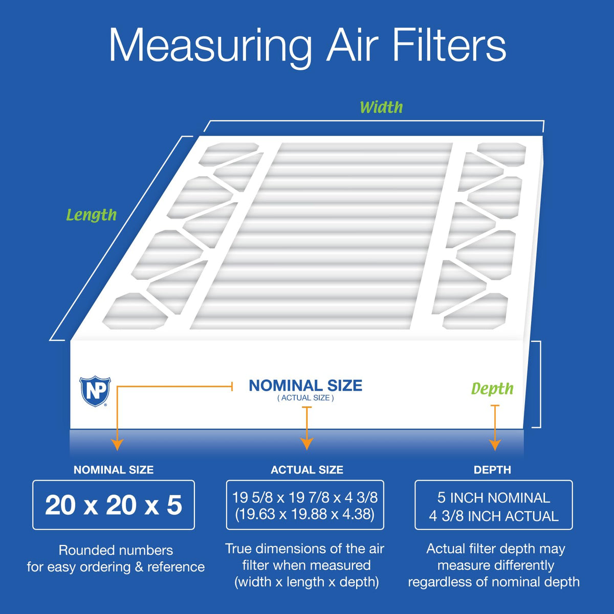 Nordic Pure 20 x 20 x 5 (19_5/8 x 19_7/8 x 4_3/8) Honeywell Filtros de repuesto para horno MERV 14 Plus Carbon 1 paquete