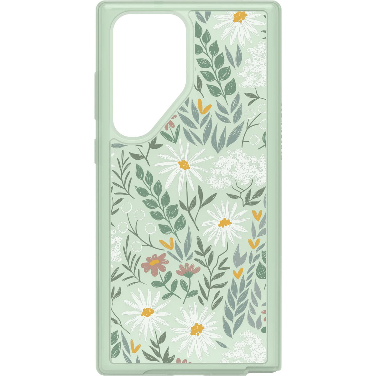 OtterBox - Funda para Galaxy S23 Ultra Symmetry Series – Sage Advice (Transparente/Verde), Ultra Elegante, Compatible con Carga inalámbrica, Bordes elevados Que protegen la cámara y la visualización